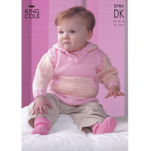 King Cole 2785: Jumper and cardigan