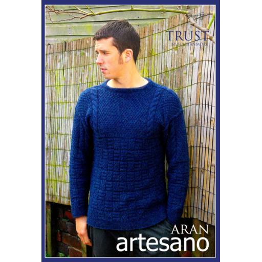 Artesano AA012: Textured jumper with cable details