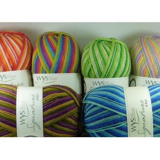 West Yorkshire Spinners Signature 4ply Sock Striping