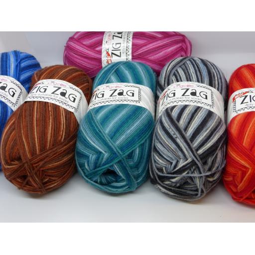 King Cole Zig Zag Sock Yarn